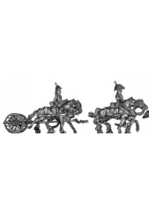 NEW - Limber set - 4 horse, galloping, Gribeauval limber (18mm)