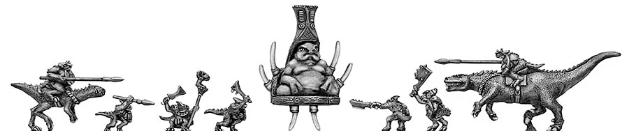 Lizard Warrior Character Pack (10mm)