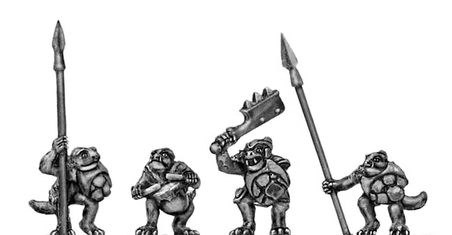 Lizard Warriors with Long Spears (10mm)