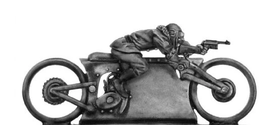 Mad Maximillian Single Hog and rider firing machine pistol (28mm)