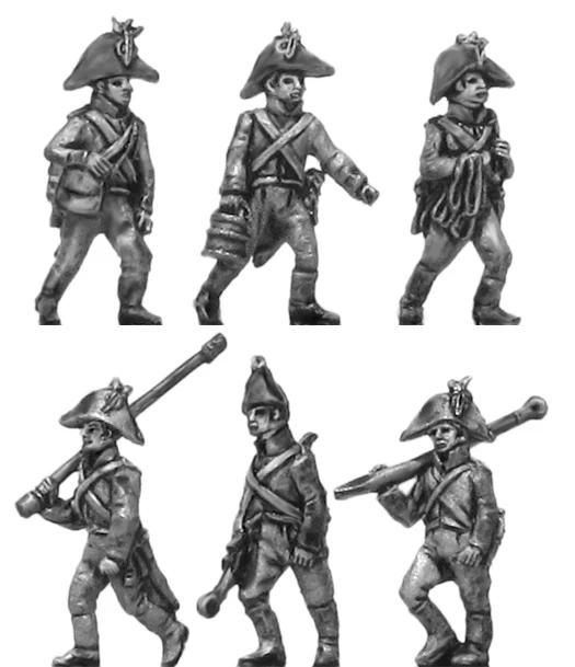 Marching Gunners crew (18mm)