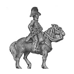 Mounted officer, cocked hat (18mm)
