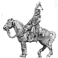 Mounted officer, greatcoat (18mm)