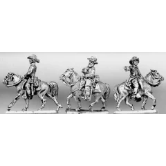 Mounted Officer in hat (15mm)