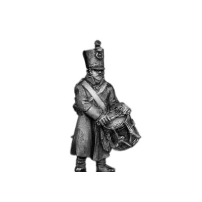 Musketeer drummer, shako, greatcoat (18mm)