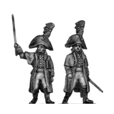 Musketeer officer, greatcoat (18mm)