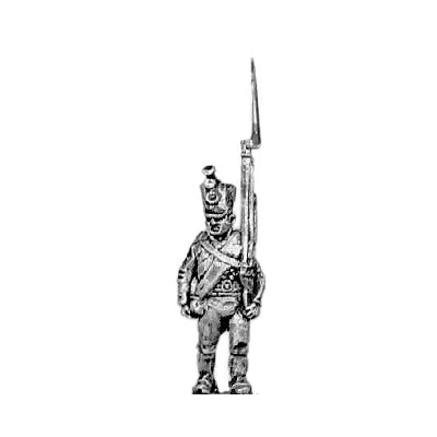 Musketeer, shako, march attack (18mm)