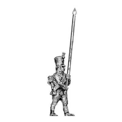 Musketeer standard bearer, shako (18mm)