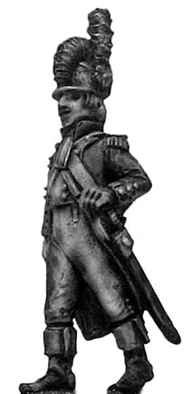 Officer, casque, regulation uniform, marching (28mm)