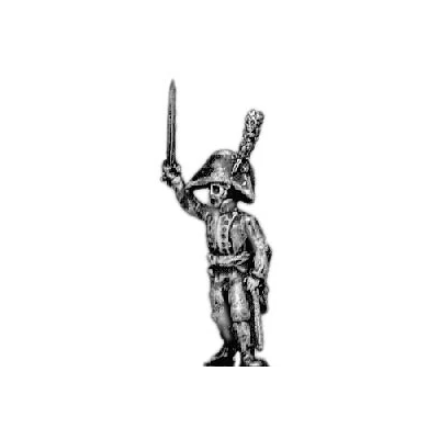 Officer, with sword (musketeers and grenadiers) (18mm)