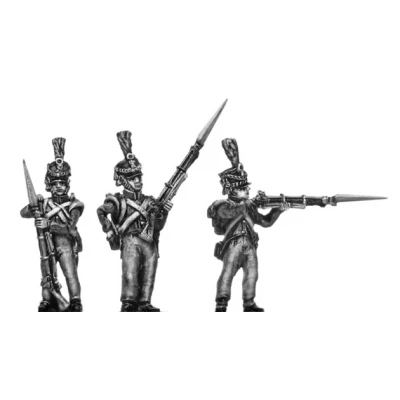 Orange Nassau 28th Reg. Flank company, firing and loading (18mm)