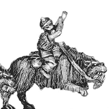 Orc musician, riding fell beast (18mm)