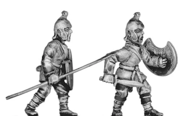 Pathlagonian infantry, felt cap, crescent shield (28mm)