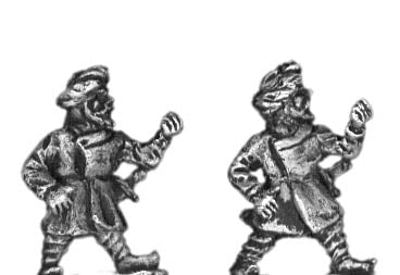 Pavisse pikeman, pike at 45 degrees - open handed (15mm)