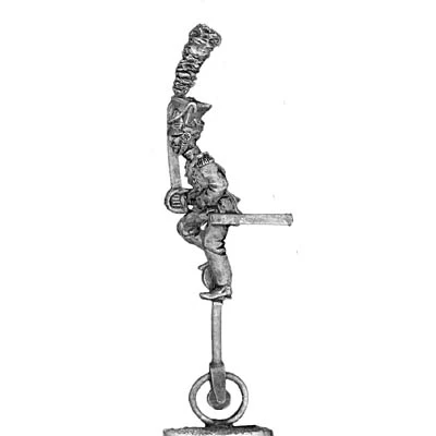 Officer on unicycle in czapska (28mm)