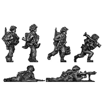 PIAT teams moving and firing (20mm)