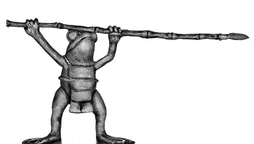 Pond Wars Frog with pike and body armour - second ranker (28mm)
