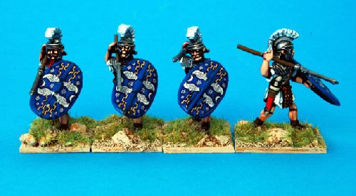 Praetorians Throwing Pilum (28mm)