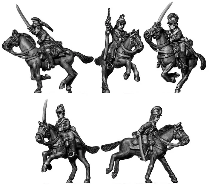 Ragged Continental Dragoon charging (28mm)