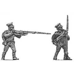 Reserve infantry, firing & loading, caps and jacket (18mm)