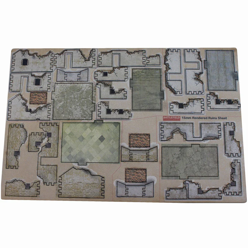 Ruined Rendered House - 15mm (TTR) - Image 2