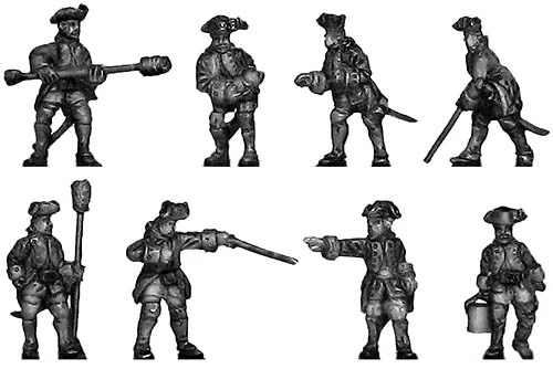 Russian Artillery crew (18mm)