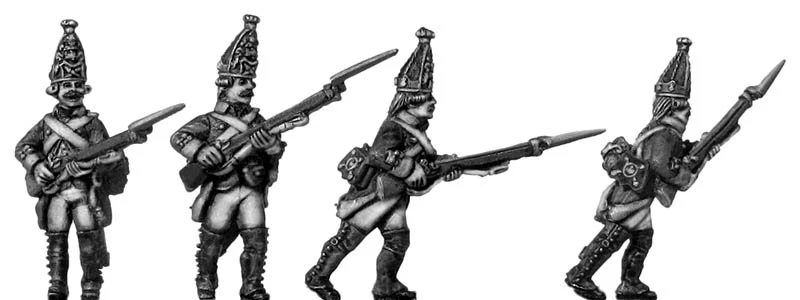 Russian Grenadier, coat - no lapels, advancing (28mm)