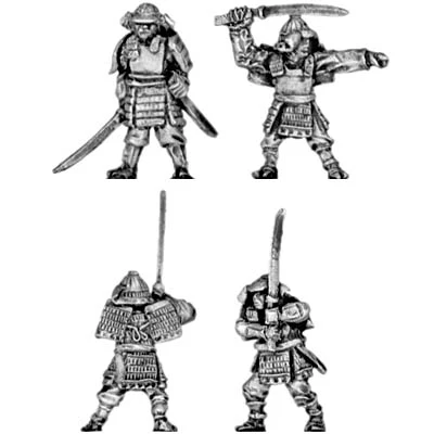 Samurai in heavy armour with katana (15mm)