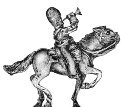 Scots Grey (2nd Royal North British) Dragoon Trumpeter (18mm)