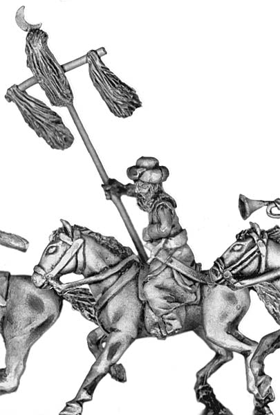 Sipahi cavalry standard bearer (28mm)