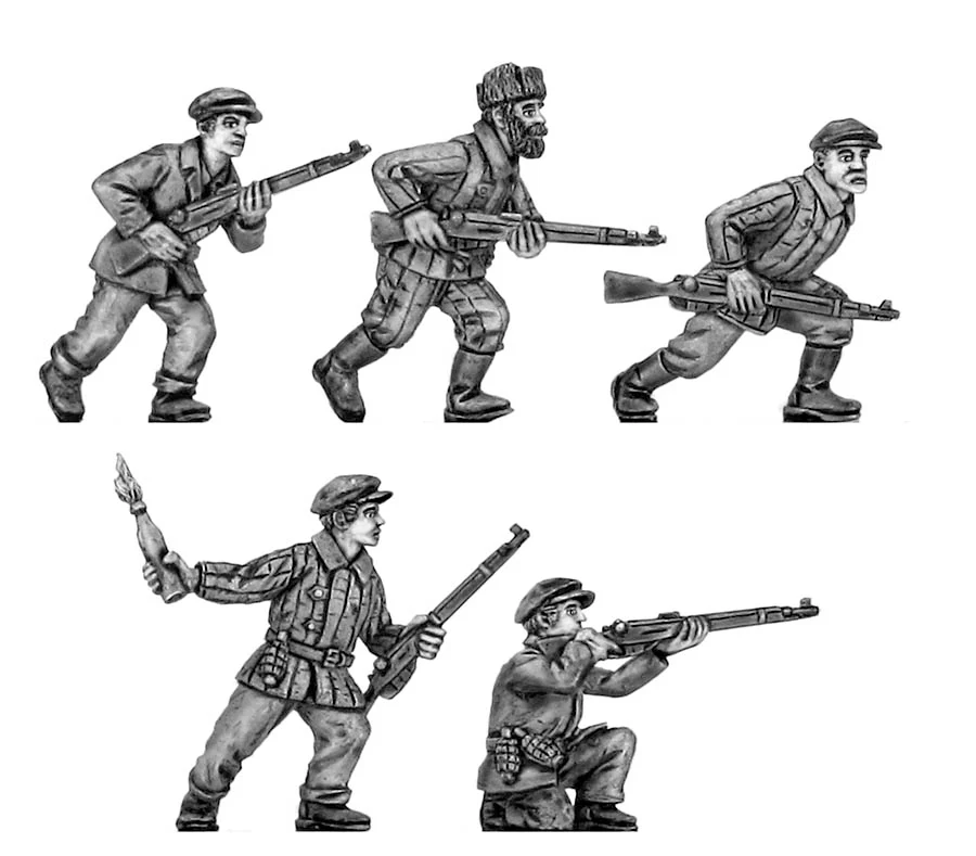 Soviet Partisan with rifle (28mm)