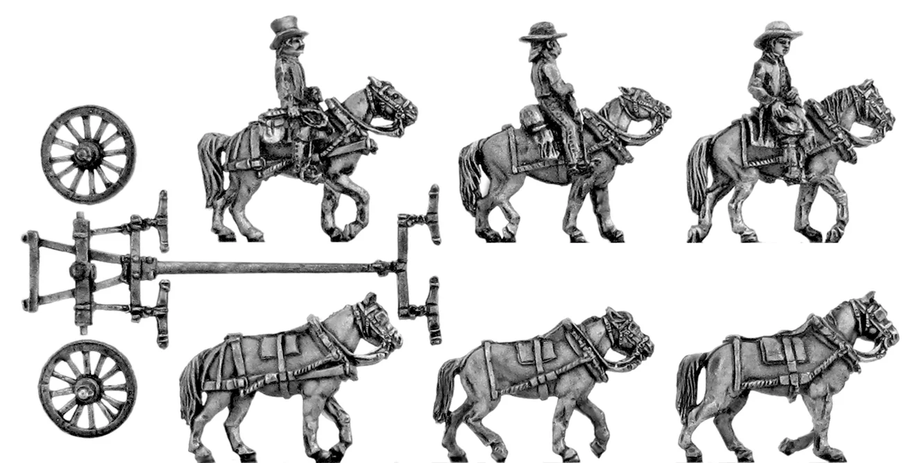 Spanish Limber and riders (18mm)