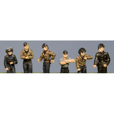 SS Panzer crew, hatch figures (20mm) - Image 2