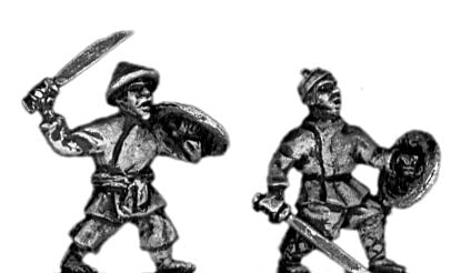 Swordsman with bamboo shield (15mm)