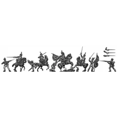 The 69th Foot lose a colour to the 8th Cuirassiers at Quatre Bras (18mm)