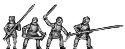 Tlingit warrior, sealskin/elk skin armour, helmet and melee weapons (15mm)