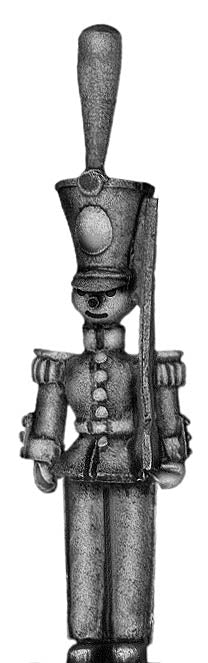 Toy Town Soldier in shako at attention (28mm)