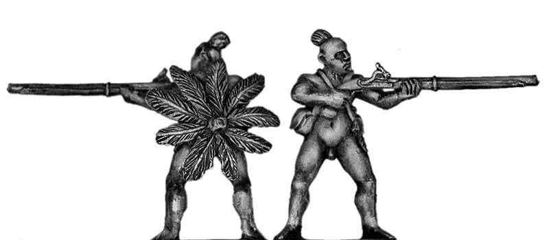 Tupi with tuft and musket (28mm)
