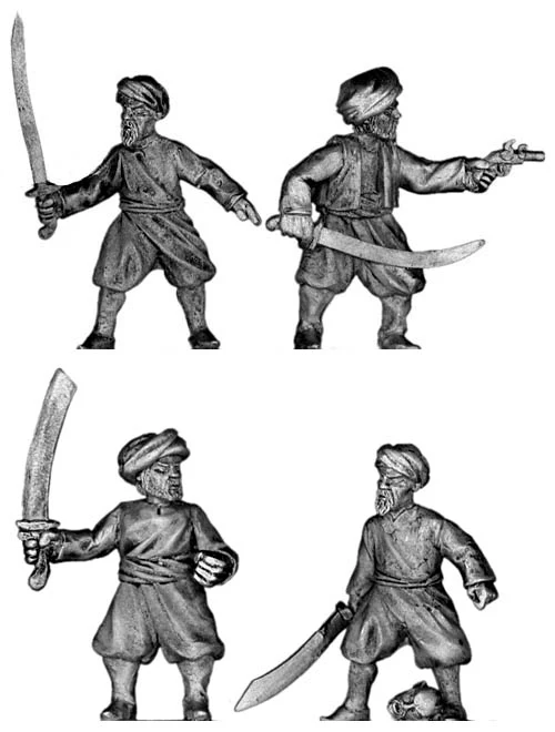 Turkish pirate with scimitar (28mm)
