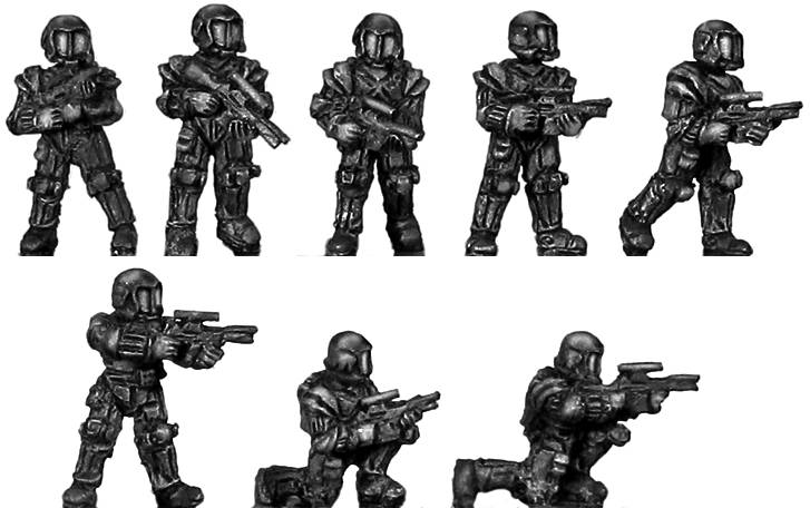 Ventauran trooper with assault rifle (15mm)