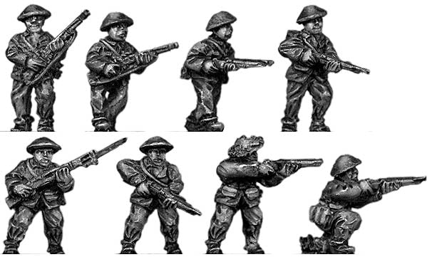 Viet Minh with rifles- MAS36, SMLE and Type 99 (15mm)