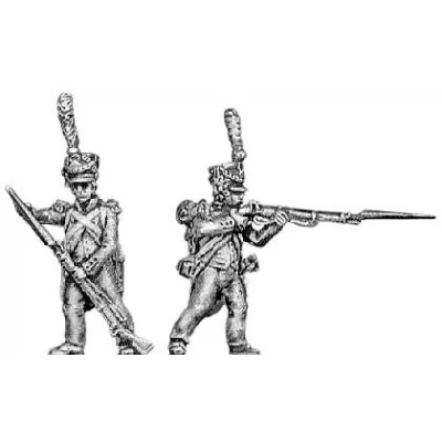Voltigeur, lozenge plate, shako cords and plume, skirmishing (18mm) - Image 2