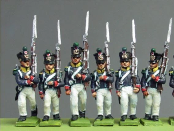 Young Guard, Waterloo 1815, marching (18mm)