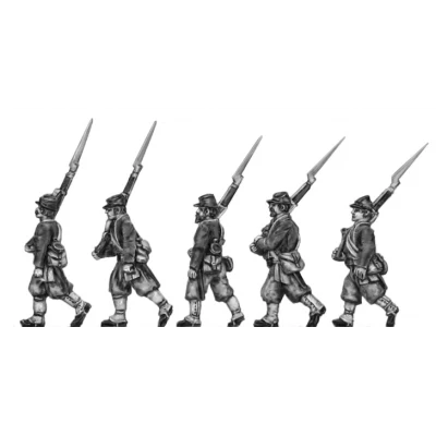 Zouave marching in kepi (15mm)